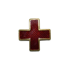 Знак на погоны служащих Российского общества Красного Креста. Образец 1915 года